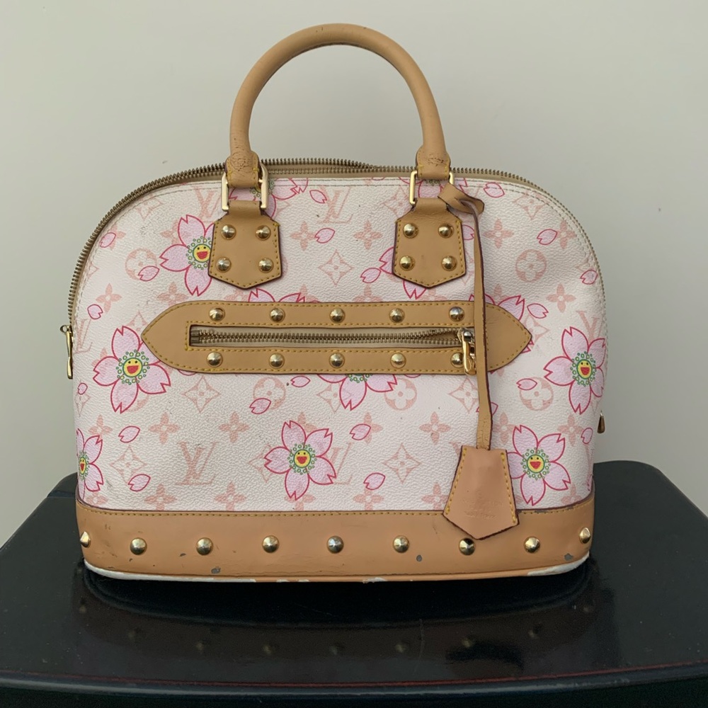 Louis Vuitton Alma tote - cherry blossom retro pink print 🌸🌸